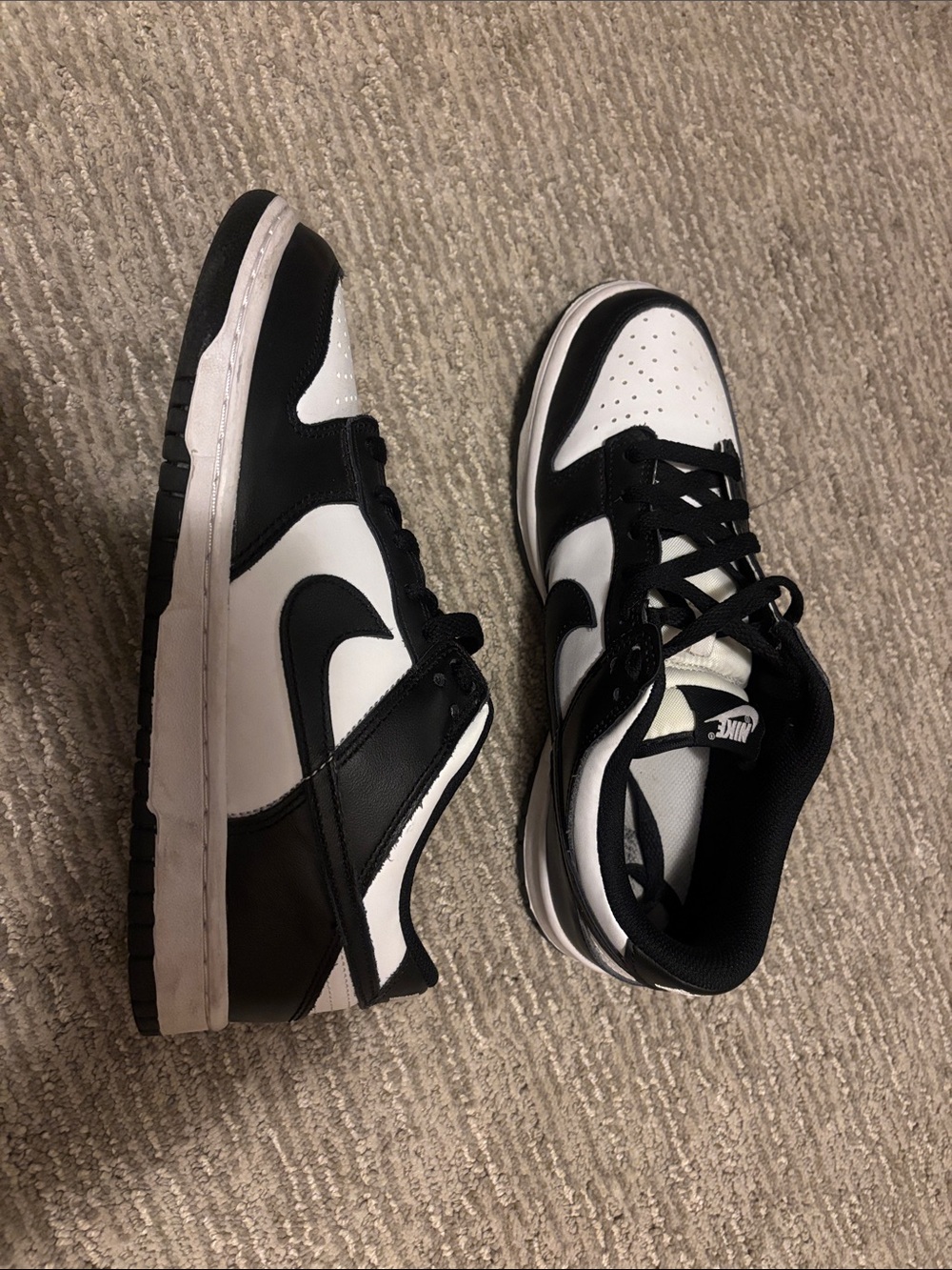 Nike Panda Dunks Youth 7 but fit woman 8.5